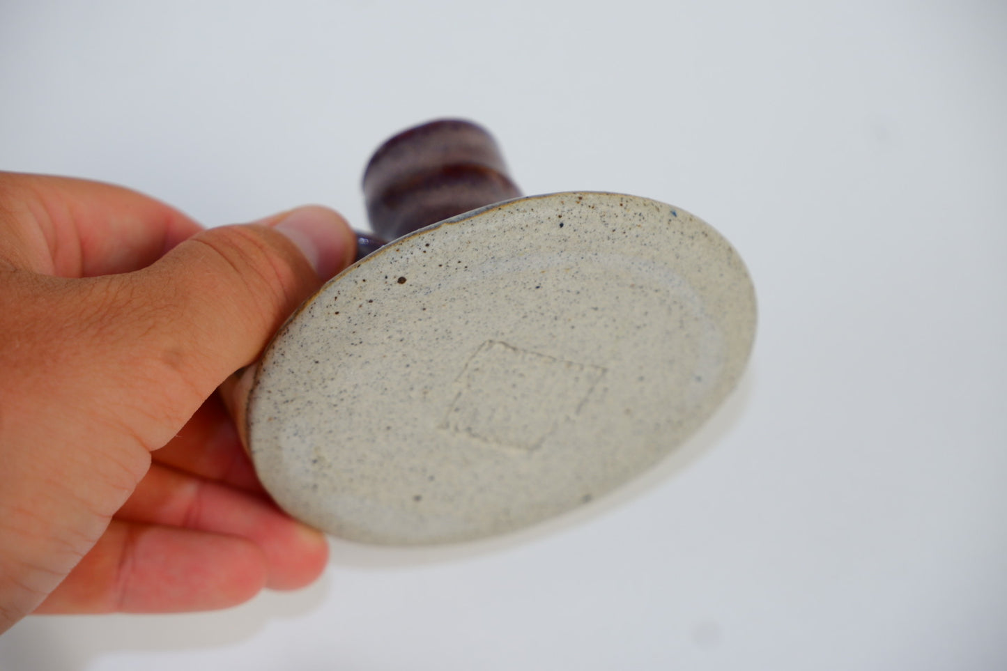Sandstone Amethyst Candle Holder