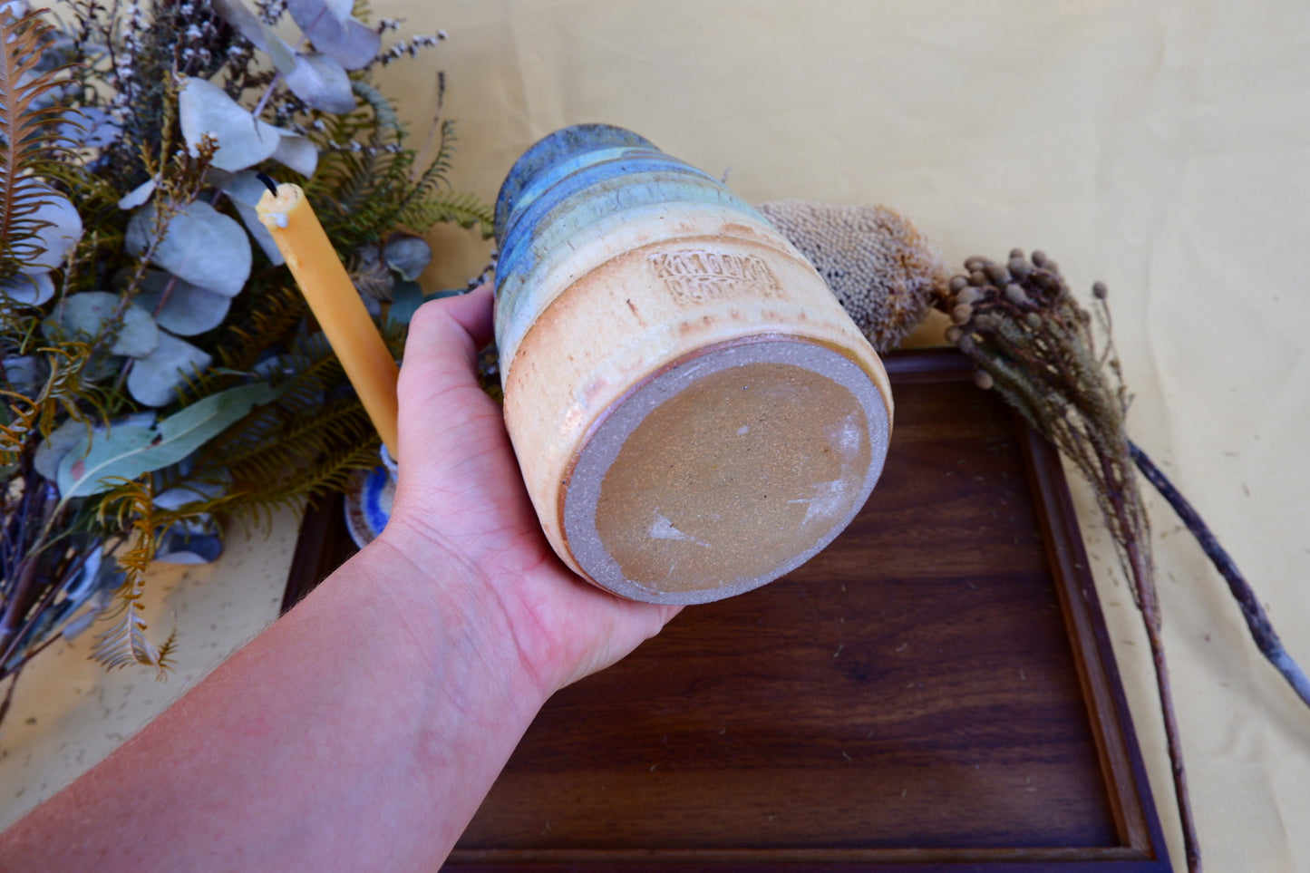 Tall Lapis Vase