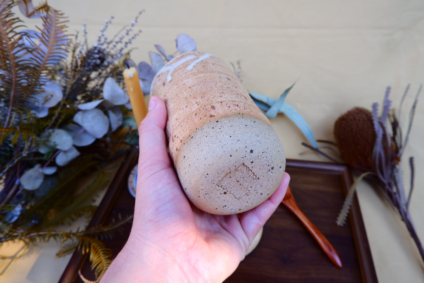 Tall Rusty Moonstone Sippy Cup