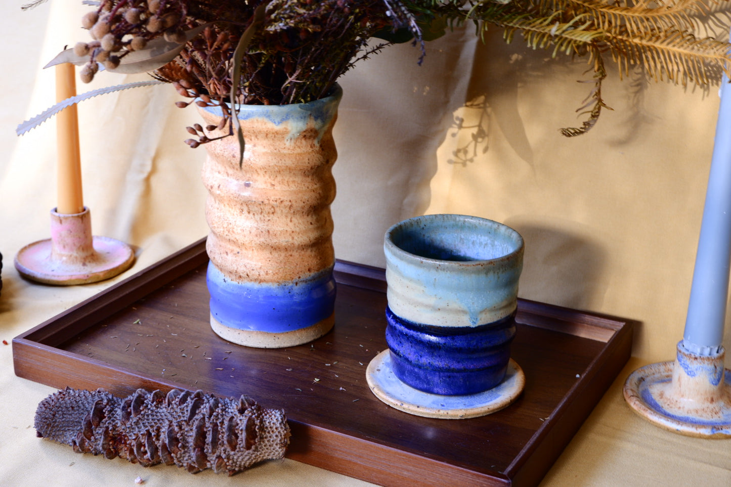 Tall Rusty Adventurine Vase