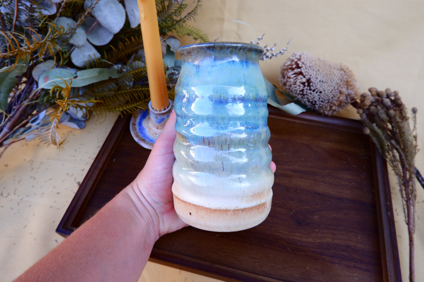 Short Lapis Vase