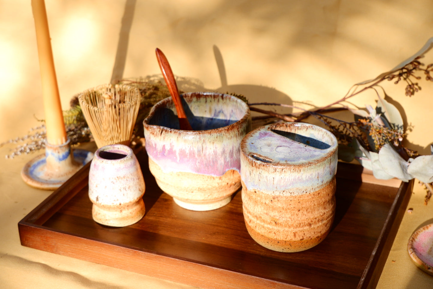 Rusty Amethyst Matcha Set