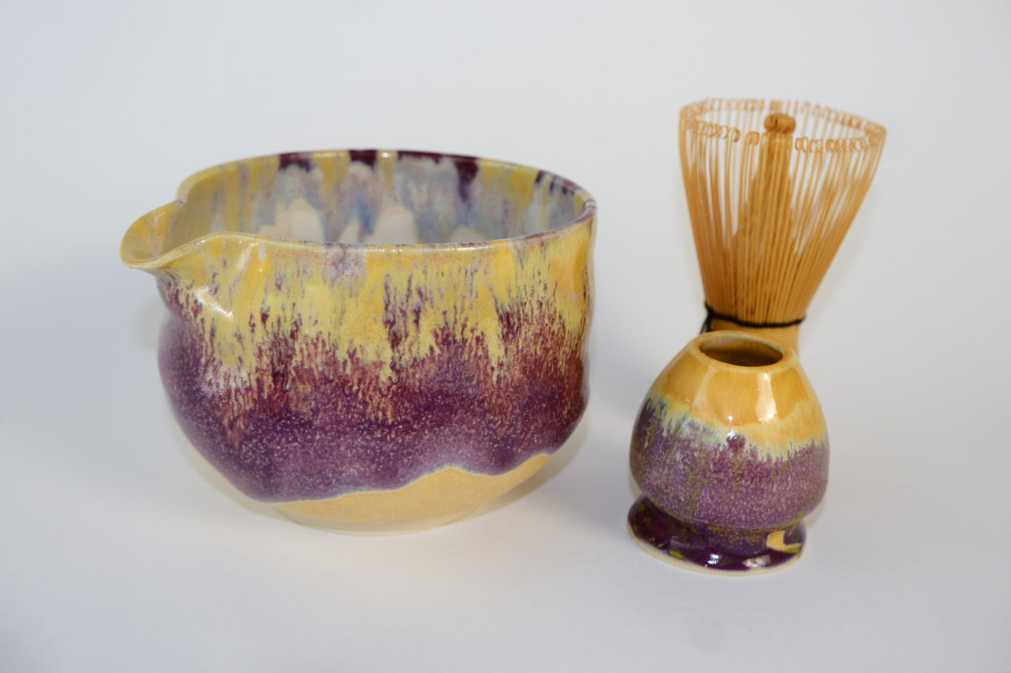 Sandstone Amethyst Matcha Set