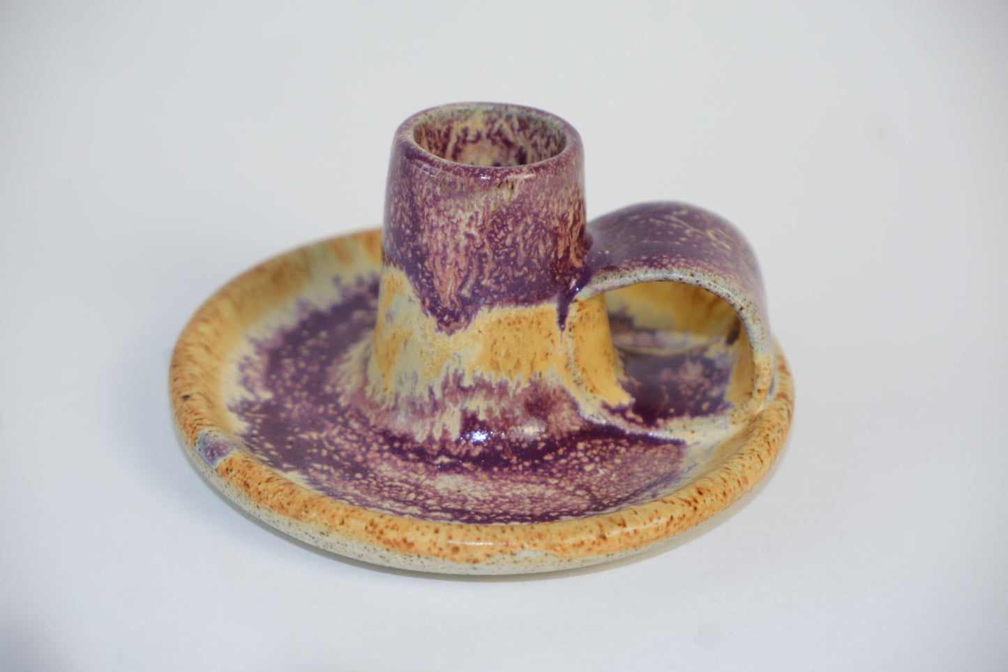Sandstone Amethyst Candle Holder