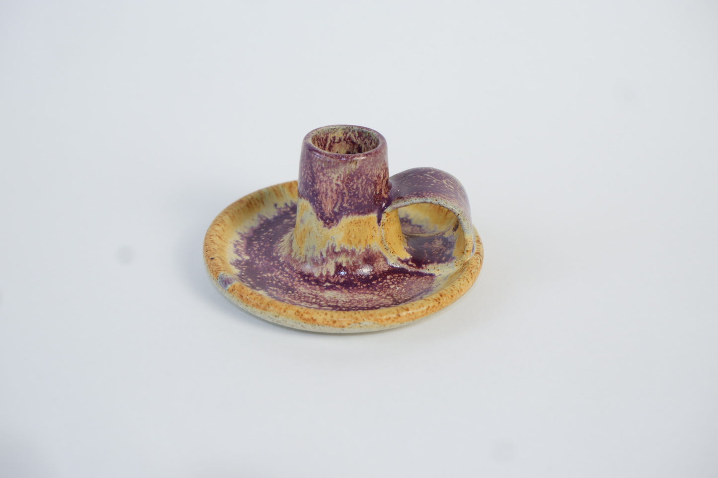 Sandstone Amethyst Candle Holder