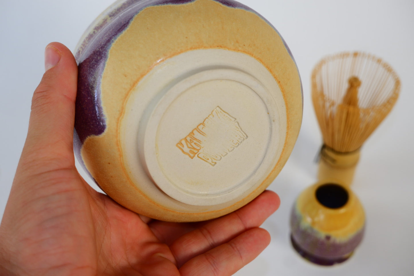 Sandstone Amethyst Matcha Set