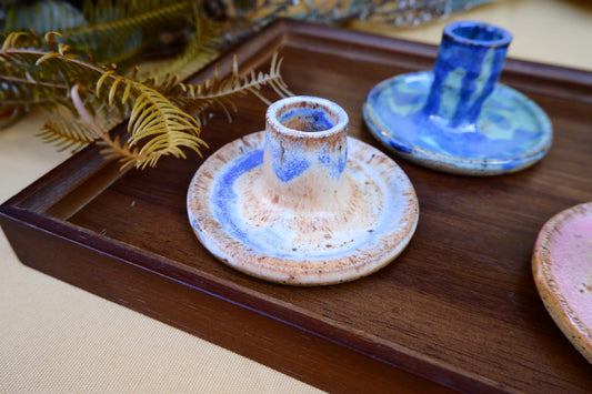 Rusty Lapis Candle Holder