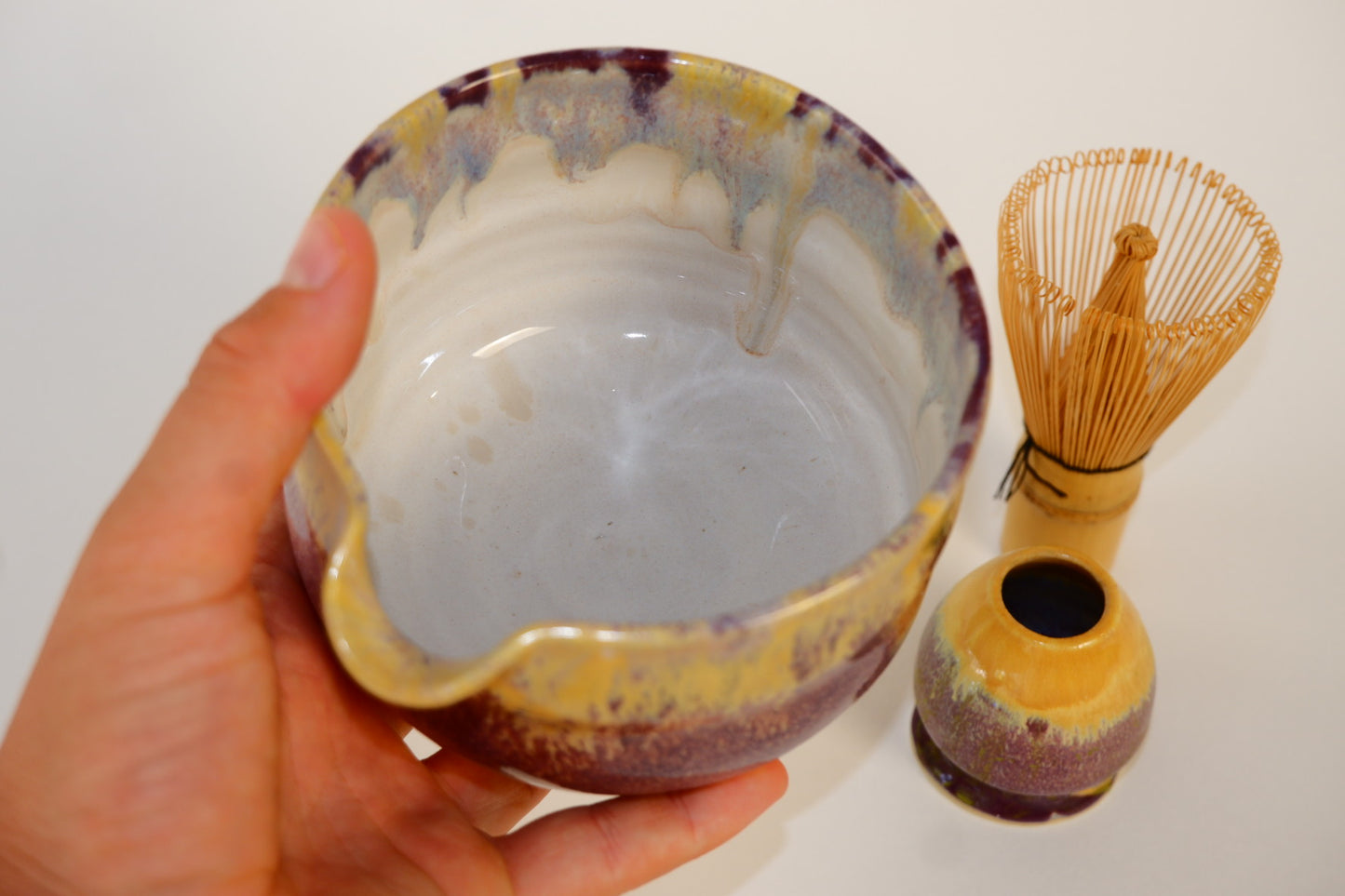 Sandstone Amethyst Matcha Set
