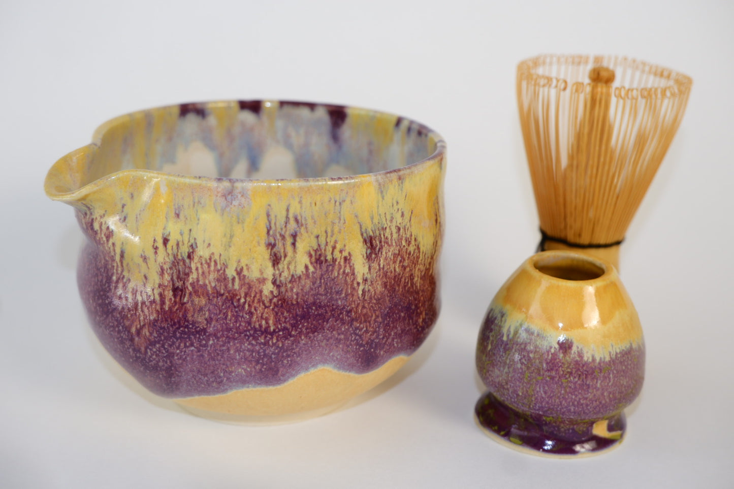 Sandstone Amethyst Matcha Set