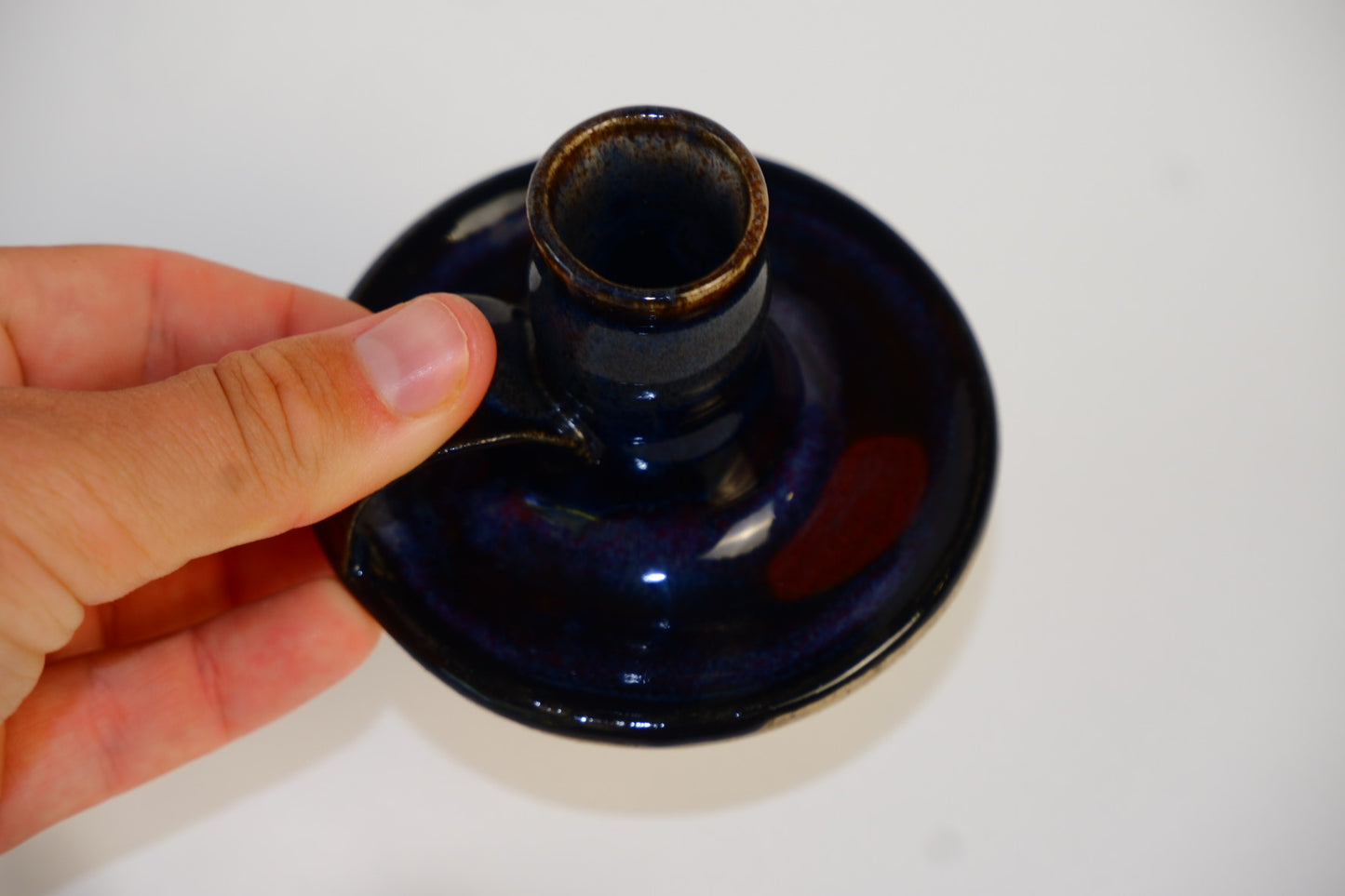 Obsidian Candle Holder