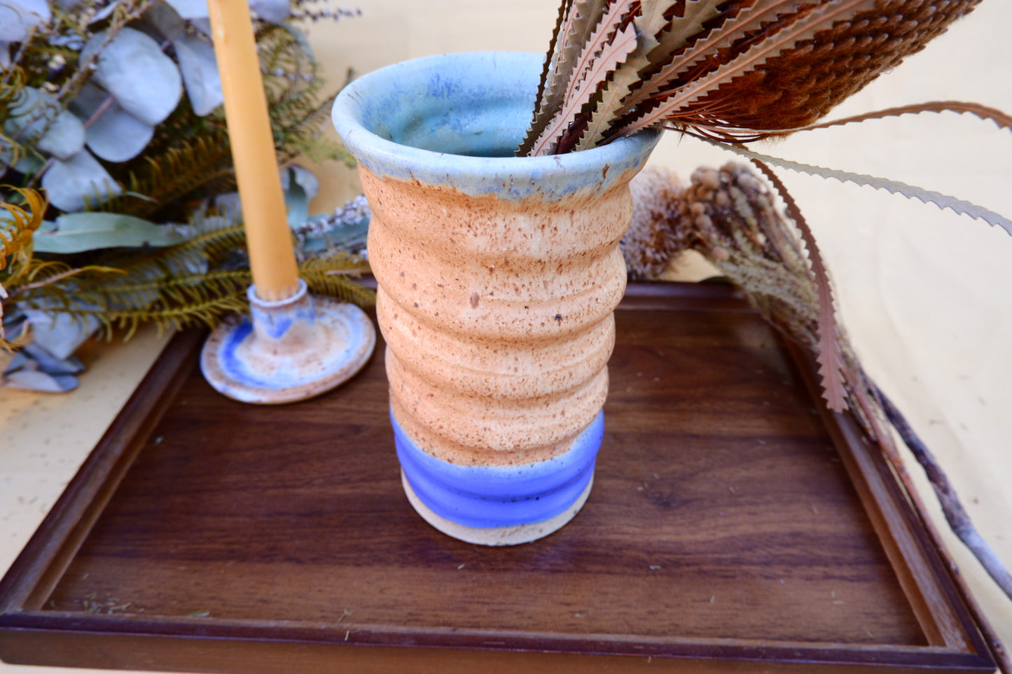 Tall Rusty Adventurine Vase