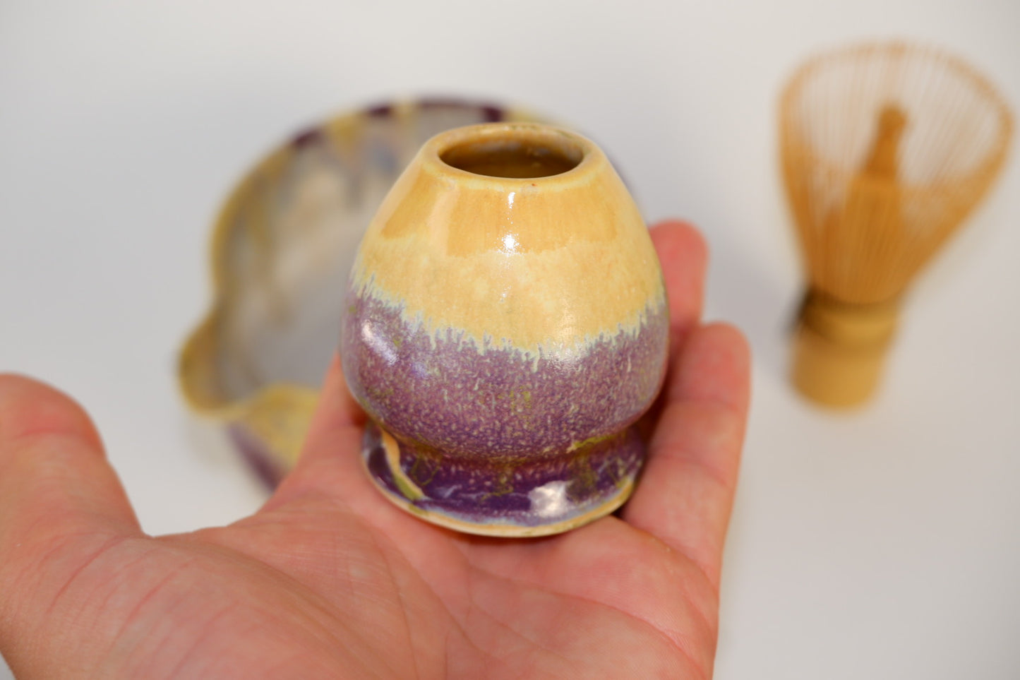 Sandstone Amethyst Matcha Set